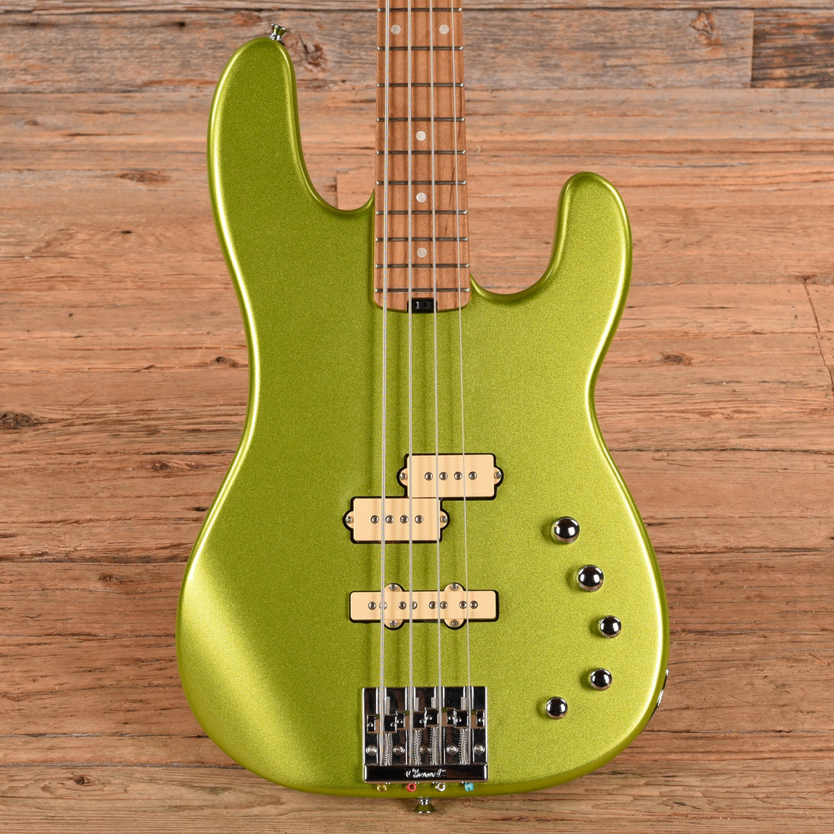 Charvel Pro Mod San Dimas Bass PJ IV Lime Green Metallic 2020 Bass Guitars