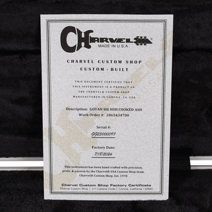 Charvel Guthrie Govan USA Signature HSH Caramelized Ash Natural Electric Guitars