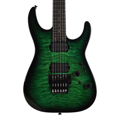 Charvel Pro-Mod Plus Dinky DK24 HH Floyd Rose Ebony Fingerboard Cloaked Emerald Green Electric Guitars