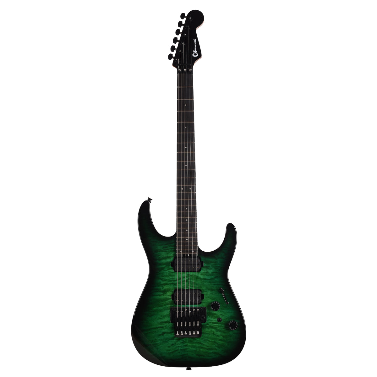 Charvel Pro-Mod Plus Dinky DK24 HH Floyd Rose Ebony Fingerboard Cloaked Emerald Green Electric Guitars