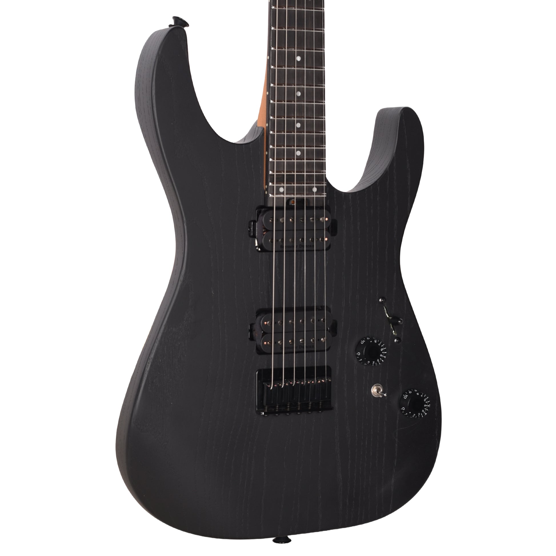 Charvel Pro-Mod Plus Dinky DK24 HH Hardtail Ebony Fingerboard Black Ash Electric Guitars