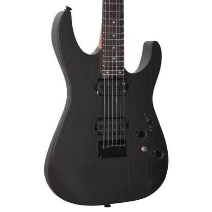 Charvel Pro-Mod Plus Dinky DK24 HH Hardtail Ebony Fingerboard Black Ash Electric Guitars