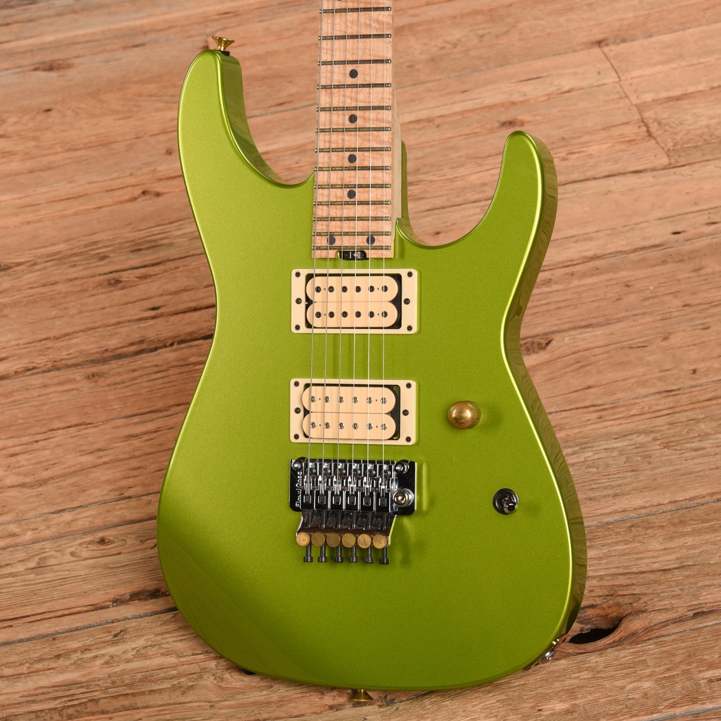 Charvel Custom Shop Dave Nichols Masterbuilt Dinky DK2H FR Lime Green Metallic 2021 Electric Guitars / Solid Body