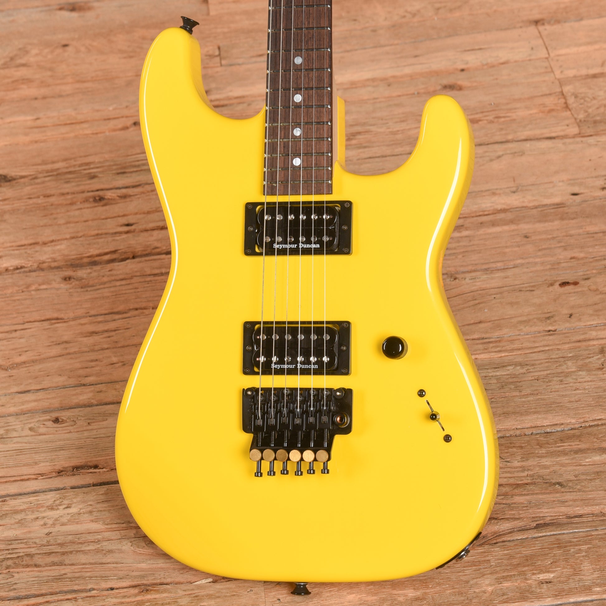 Charvel Custom Shop San Dimas Graffiti Yellow 2023 Electric Guitars / Solid Body