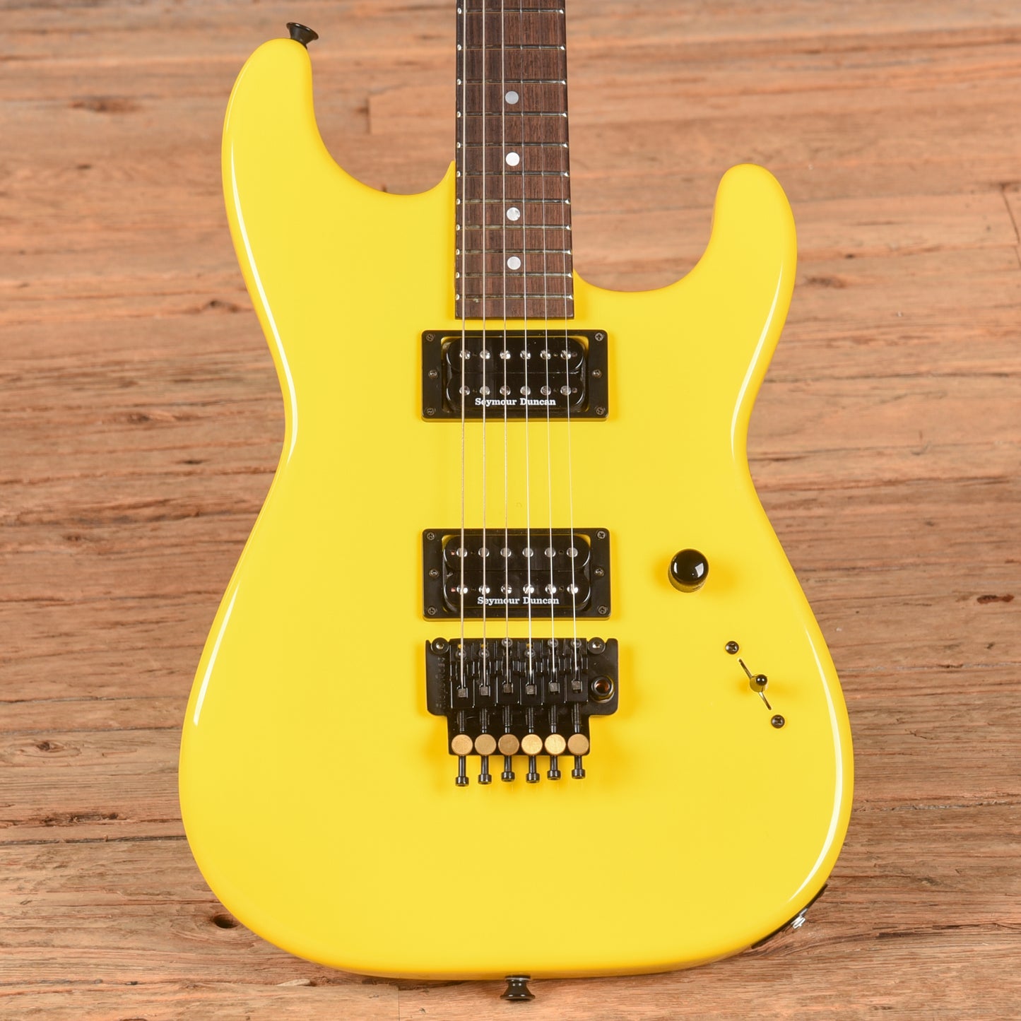 Charvel Custom Shop San Dimas Graffiti Yellow 2023 Electric Guitars / Solid Body