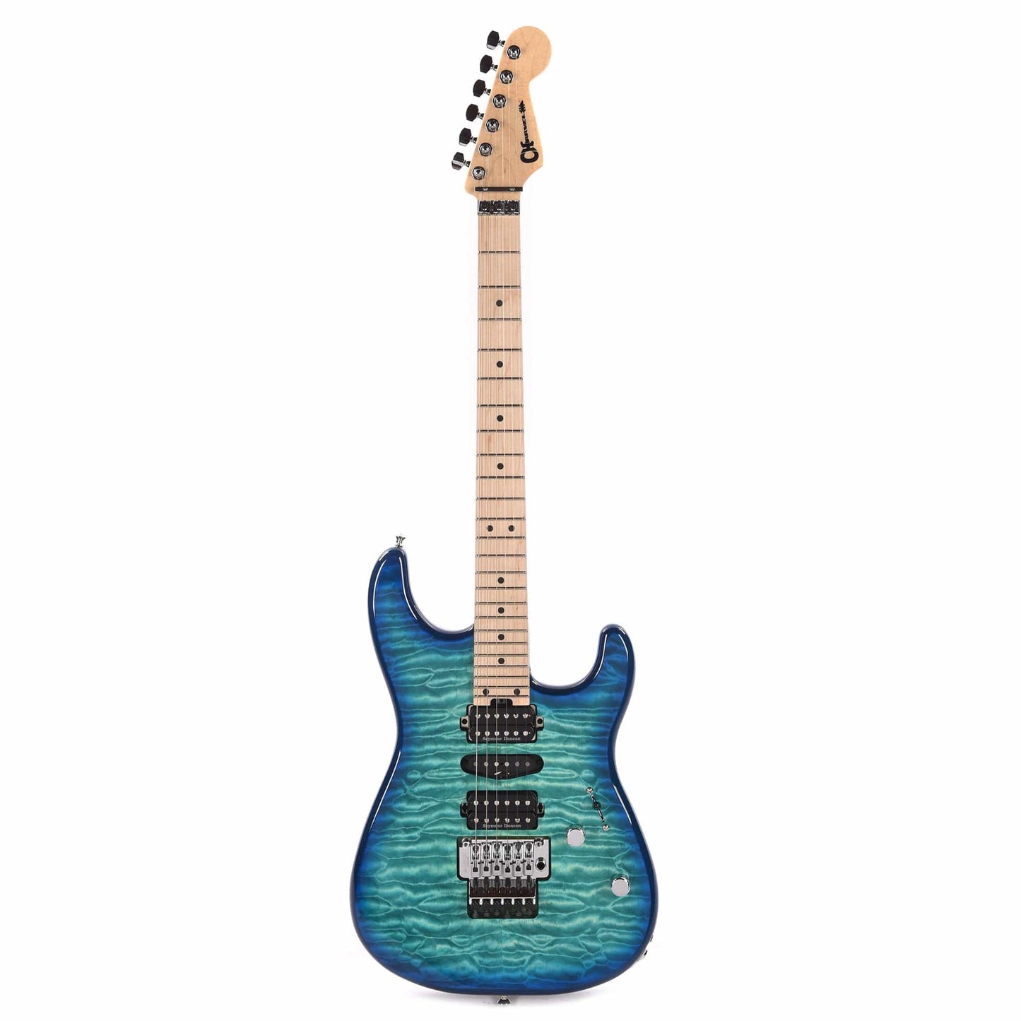 Charvel MJ San Dimas Style 1 HSH FR M QM Caribbean Burst Electric Guitars / Solid Body