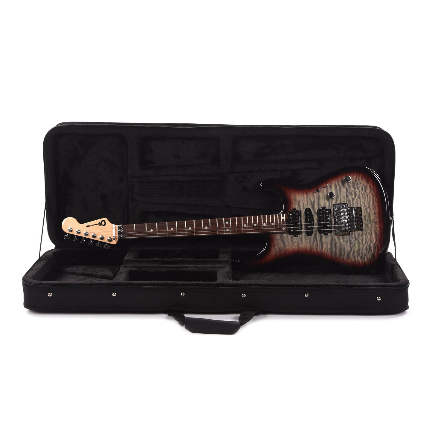 Charvel MJ San Dimas Style 1 HSH FR PF QM Midnight Glow Electric Guitars / Solid Body