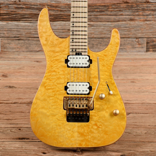 Charvel Pro-Mod DK24 HH FR M Mahogany with Quilt Maple Top Dark Amber 2022 Electric Guitars / Solid Body