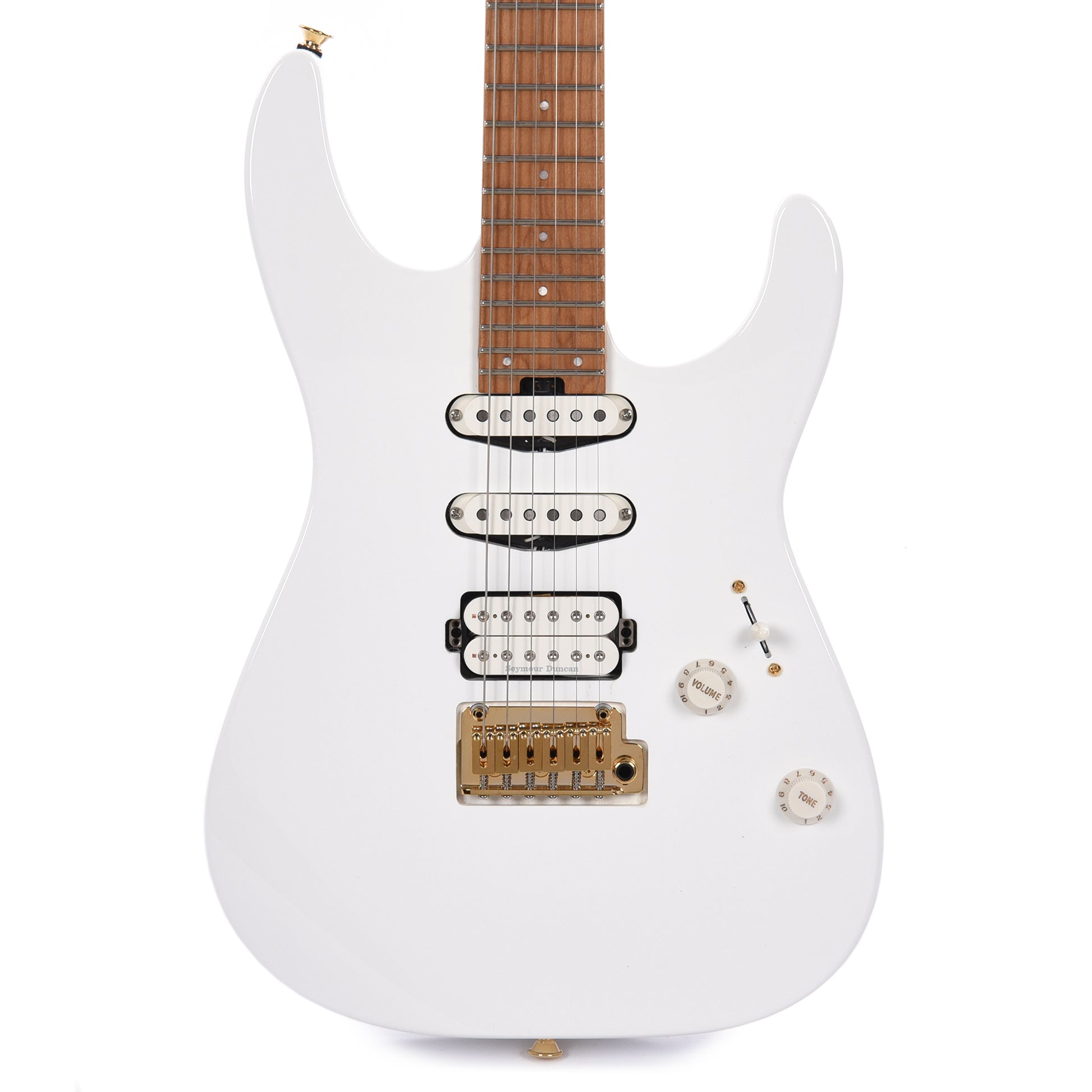 Charvel Pro-Mod DK24 HSS 2PT CM Snow White Electric Guitars / Solid Body