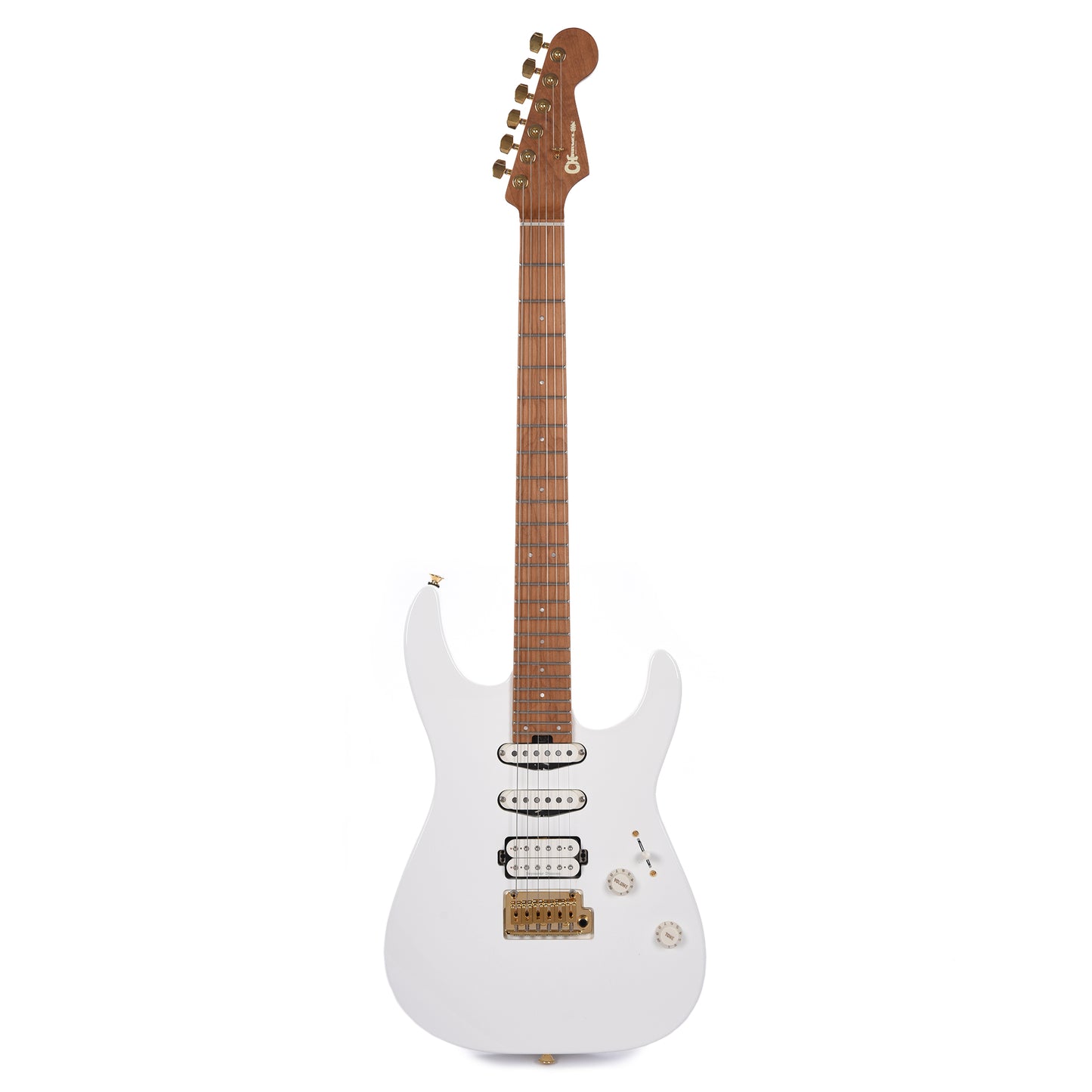 Charvel Pro-Mod DK24 HSS 2PT CM Snow White Electric Guitars / Solid Body