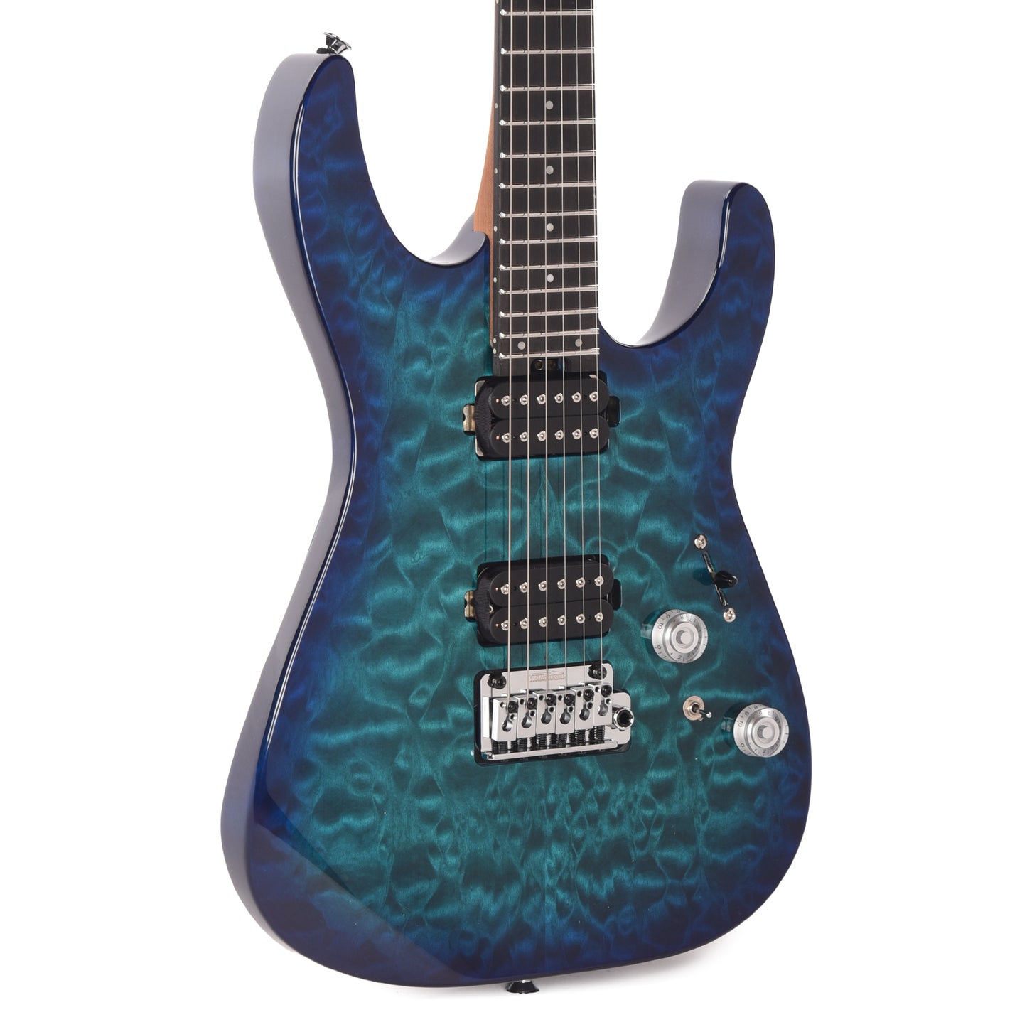 Charvel Pro-Mod Plus DK24 HH 2PT EB QM Chlorine Burst Electric Guitars / Solid Body