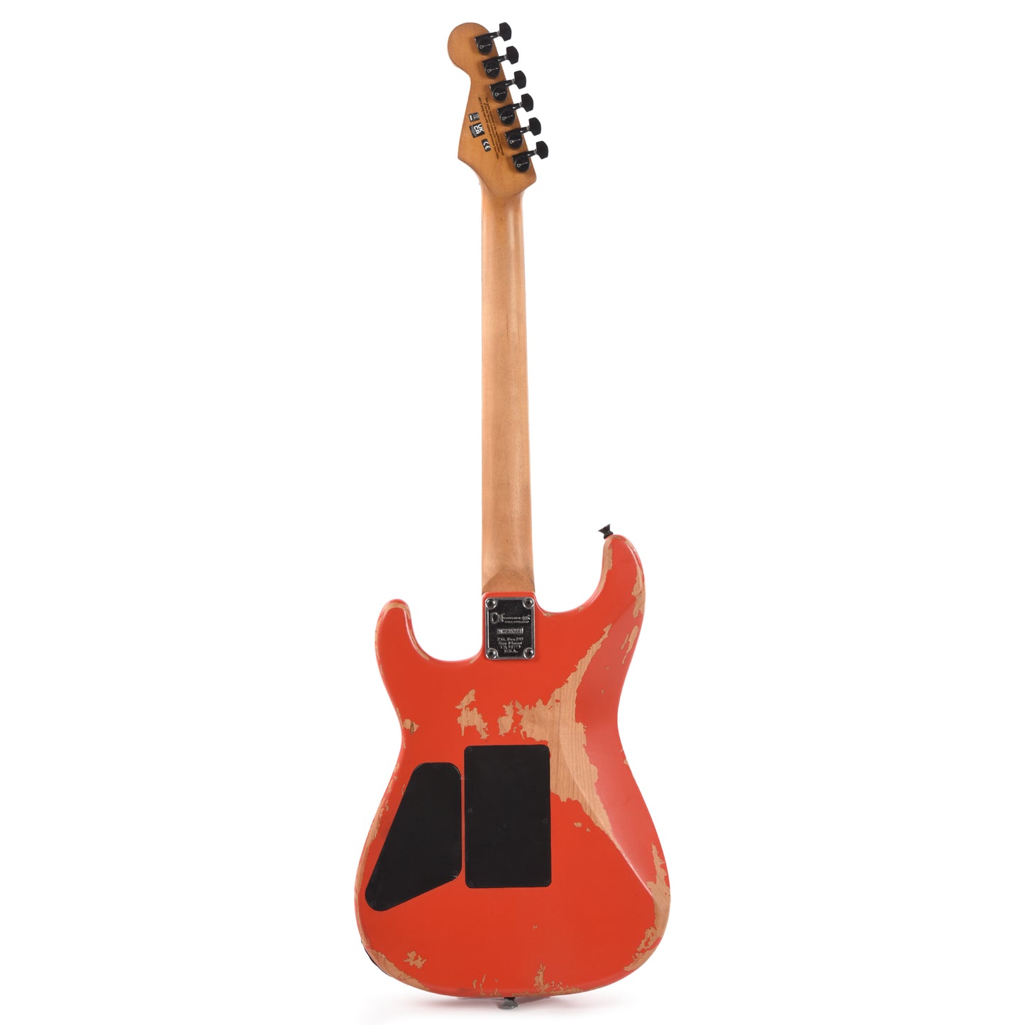 Charvel Pro-Mod Relic San Dimas Style 1 HH FR PF Weathered Orange Electric Guitars / Solid Body
