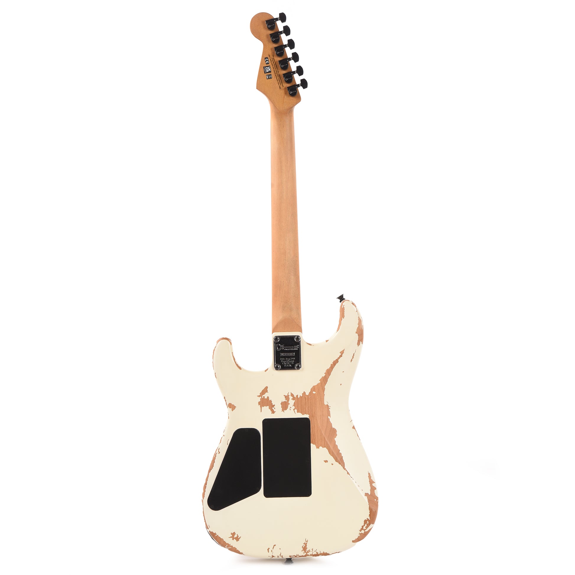 Charvel Pro-Mod Relic San Dimas Style 1 HH FR PF Weathered White Electric Guitars / Solid Body