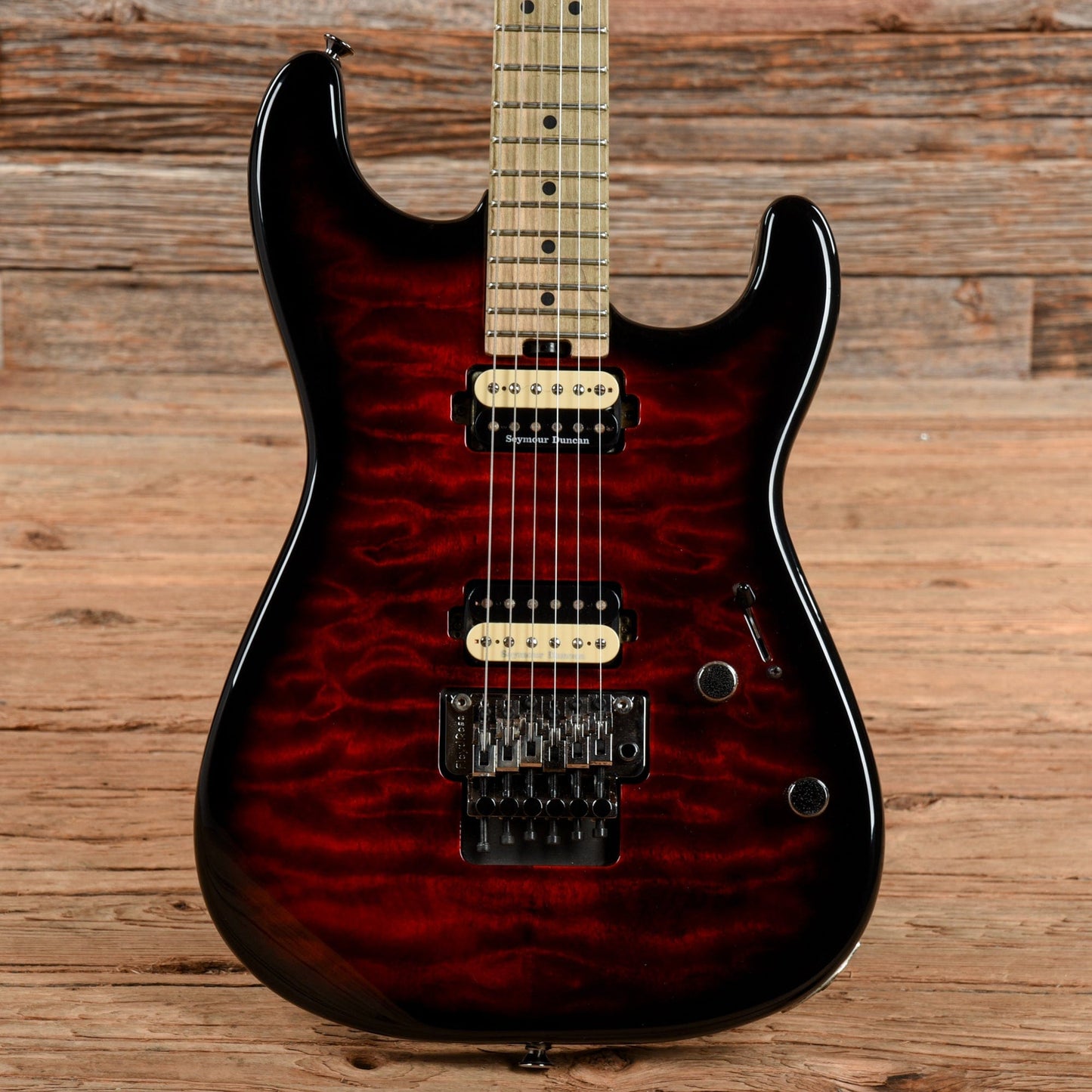 Charvel Pro-Mod San Dimas Style 1 HH FR M QM Transparent Red Burst 2016 Electric Guitars / Solid Body
