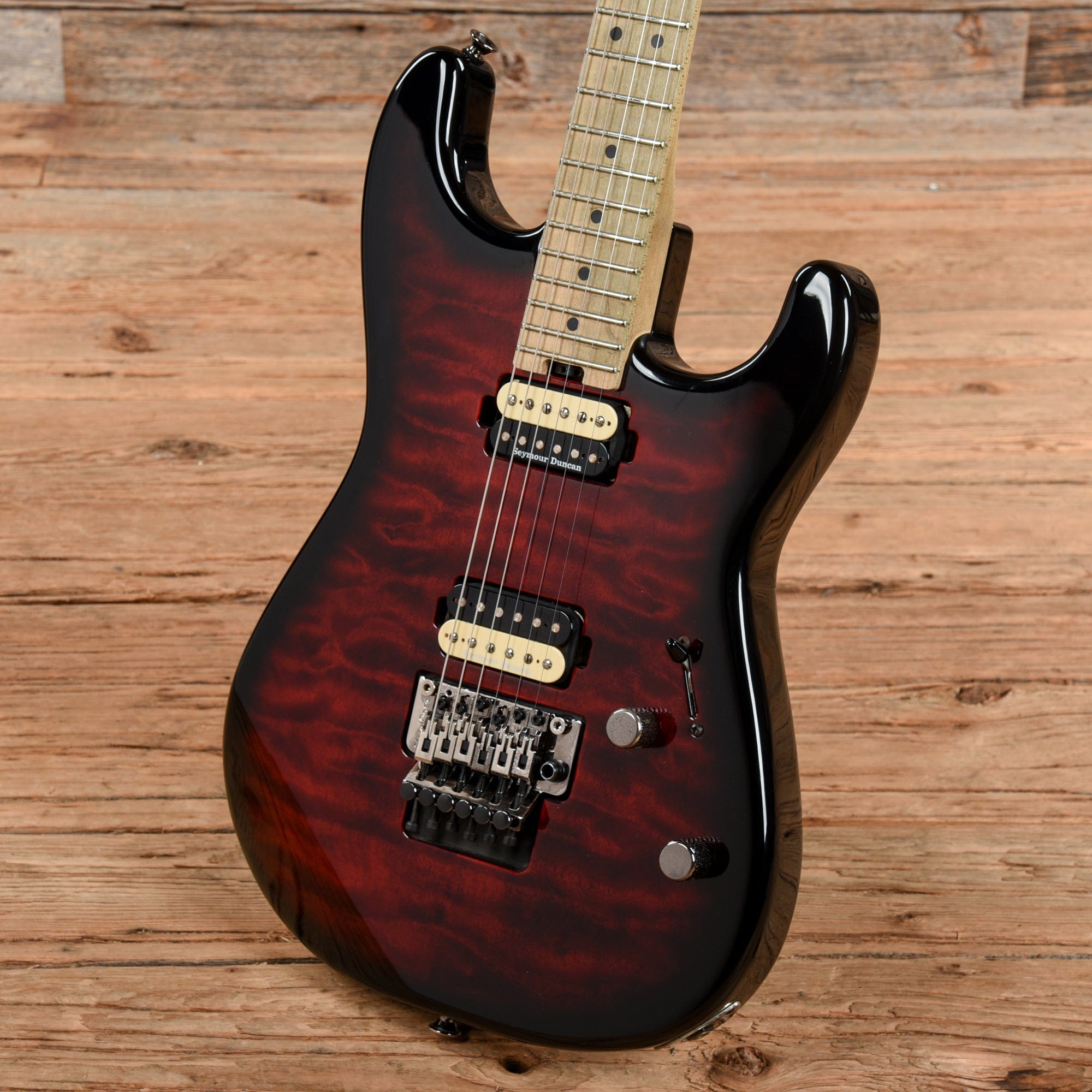 Charvel Pro-Mod San Dimas Style 1 HH FR M QM Transparent Red