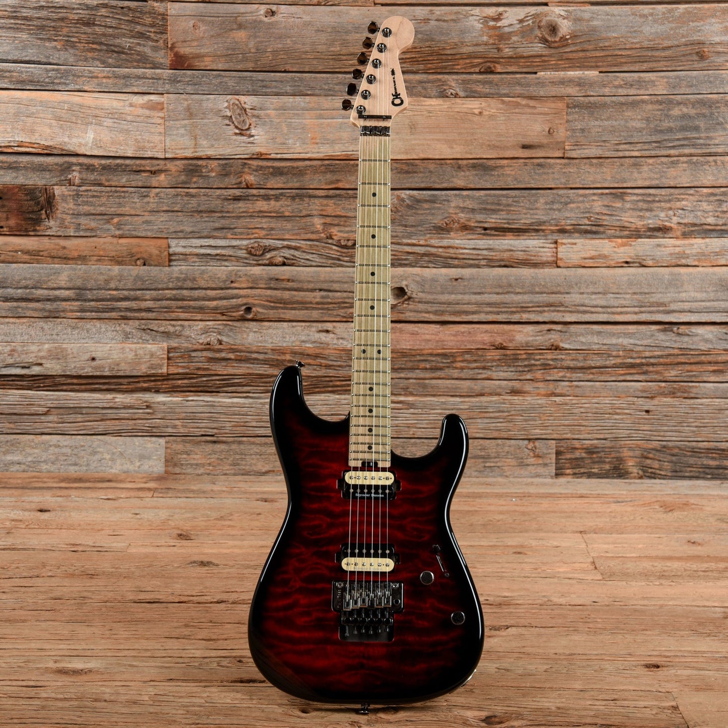 Charvel Pro-Mod San Dimas Style 1 HH FR M QM Transparent Red Burst 2016 Electric Guitars / Solid Body