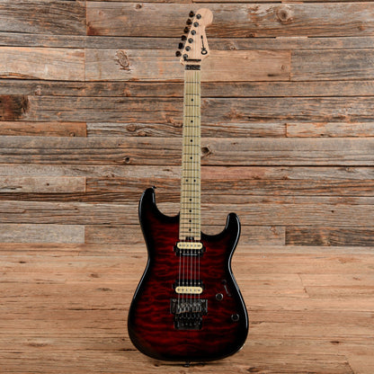 Charvel Pro-Mod San Dimas Style 1 HH FR M QM Transparent Red Burst 2016 Electric Guitars / Solid Body