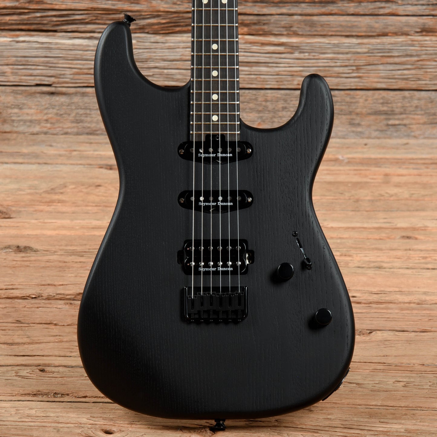 Charvel Pro-Mod San Dimas Style 1 HSS HT Sassafras Satin Black 2022 Electric Guitars / Solid Body