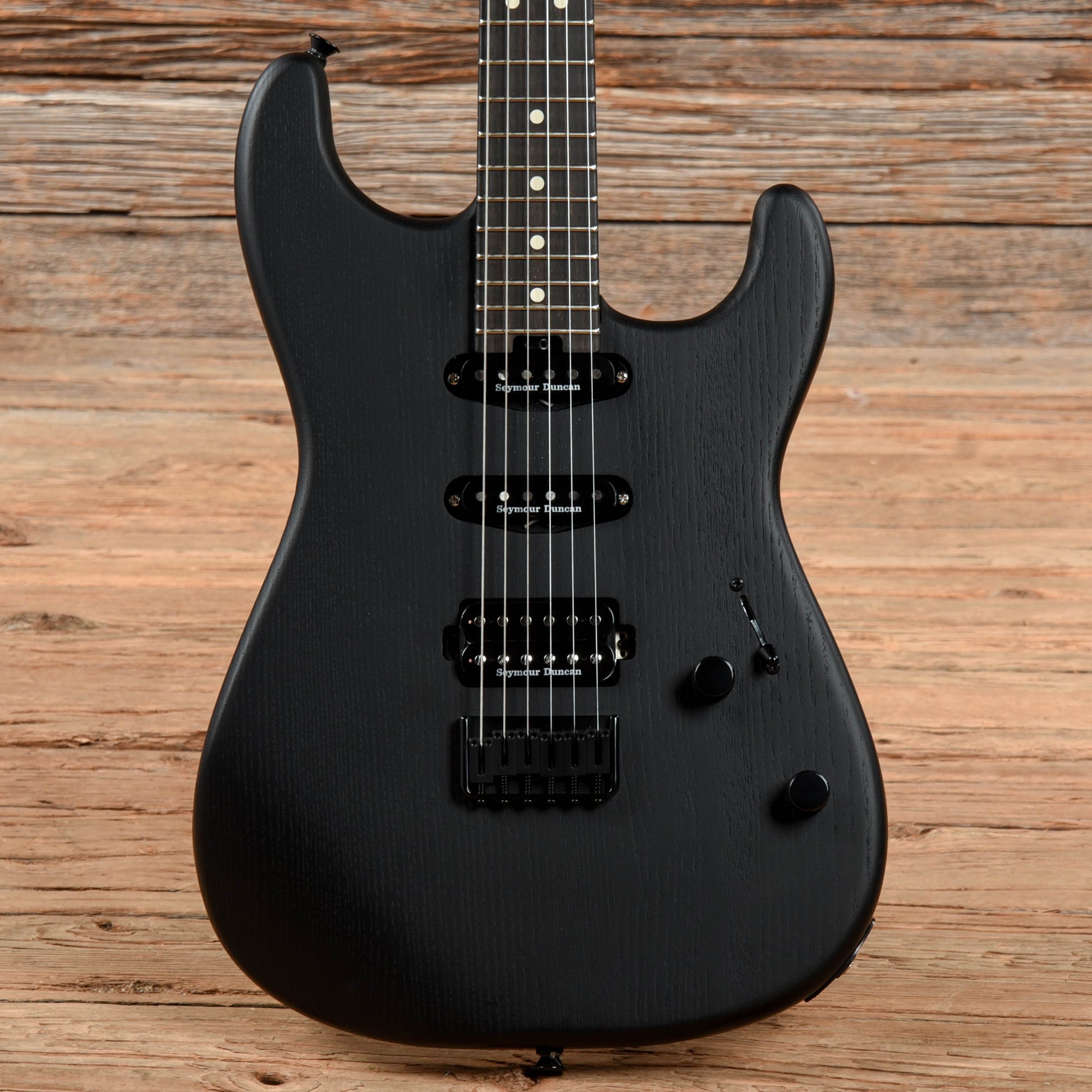 Charvel Pro-Mod San Dimas Style 1 HSS HT Sassafras Satin Black 2022 Electric Guitars / Solid Body