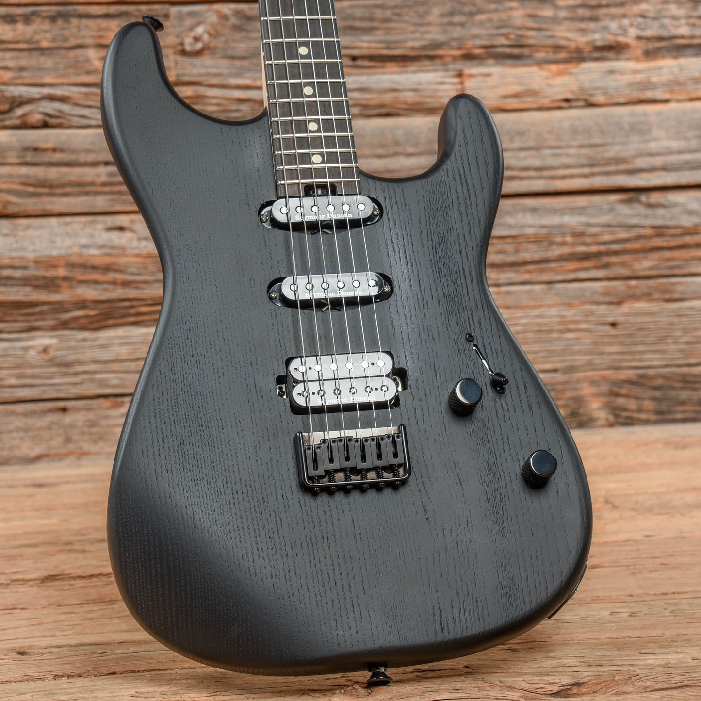 Charvel Pro-Mod San Dimas Style 1 HSS HT Sassafras Satin Black 2022 Electric Guitars / Solid Body