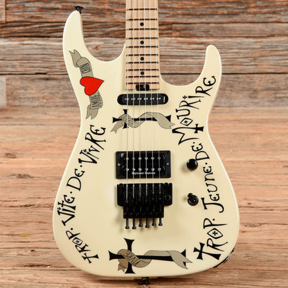 Charvel Warren DeMartini USA Signature Frenchie White Electric Guitars / Solid Body