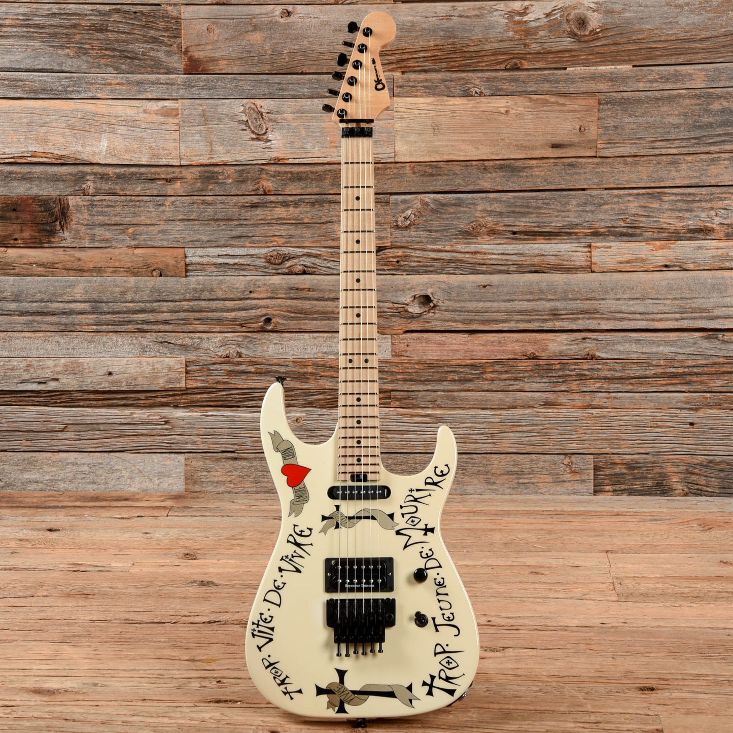 Charvel Warren DeMartini USA Signature Frenchie White Electric Guitars / Solid Body