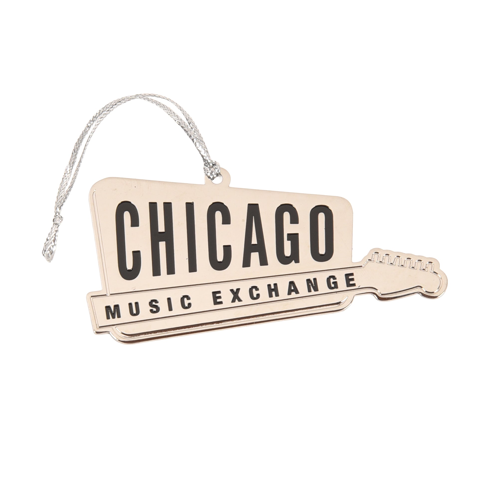 CME Classic Logo Silver Metal Holiday Ornament Accessories