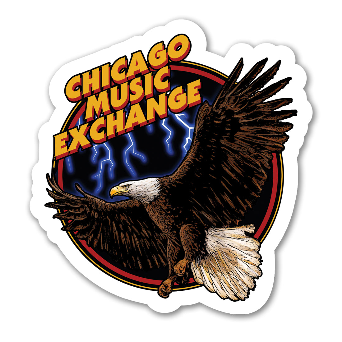 CME "Flying Eagle" Die Cut Sticker, Gloss Vinyl, 4x4" Accessories