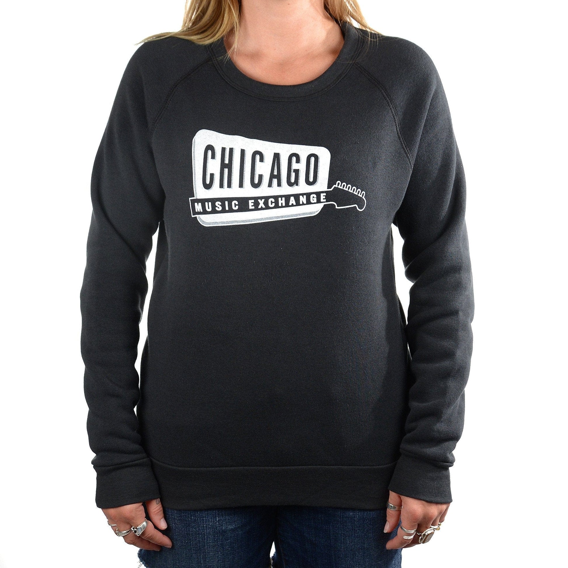 CME Color-Block Champ Sweatshirt Eco True Black w/ White Logo - S Accessories / Merchandise