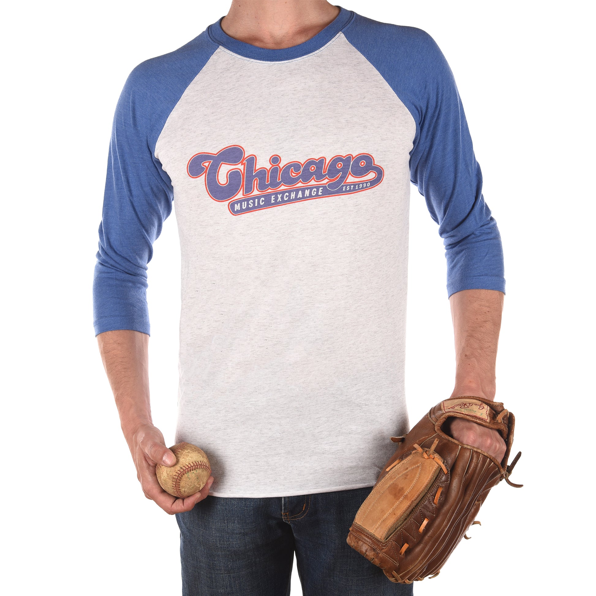 CME "Rec League" Vintage Royal 3/4 Raglan Baseball T-Shirt Accessories / Merchandise