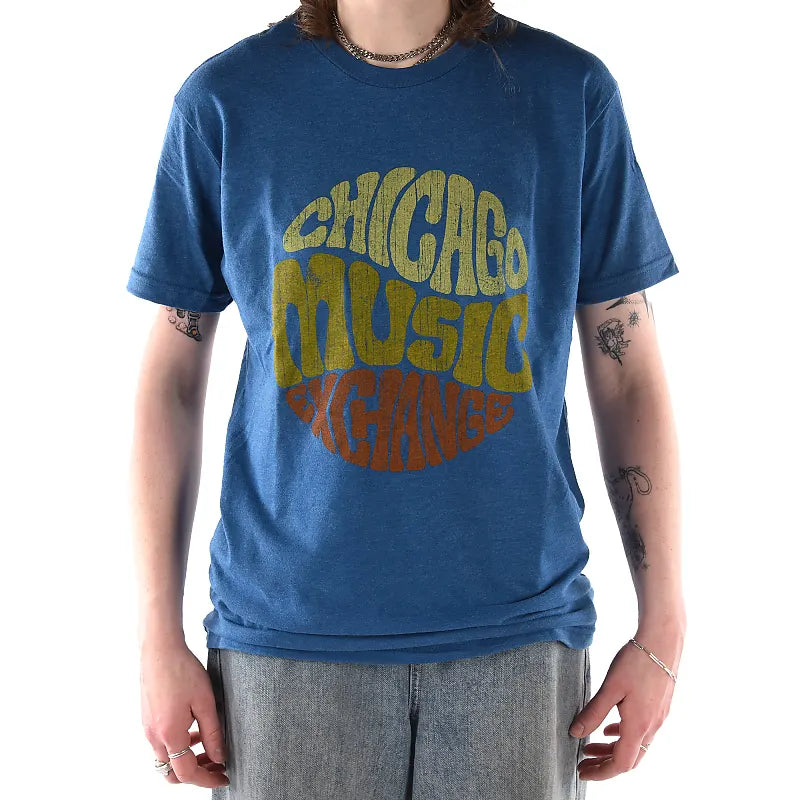 CME "Retro Circle" Heather Cool Blue T-Shirt Accessories / Merchandise