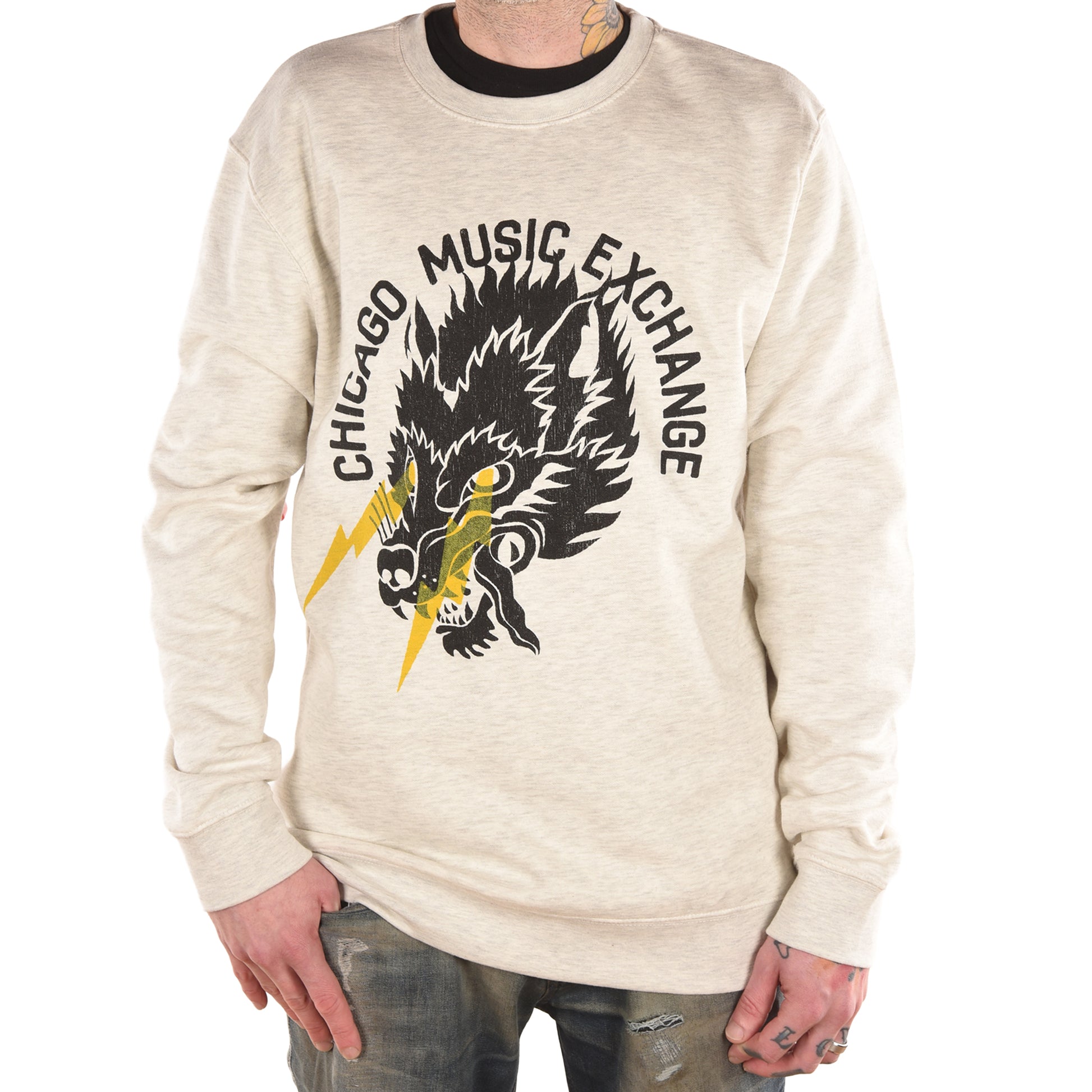 CME "Wolf Lightning" Pullover Crew Sweatshirt Accessories / Merchandise