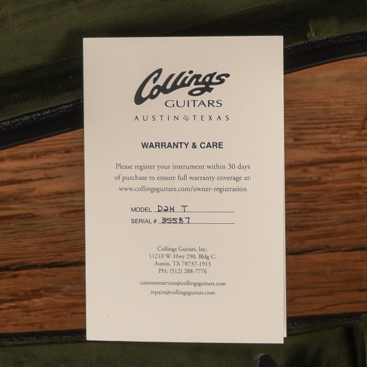 Collings D2H T OGS Natural 2025 Acoustic Guitars