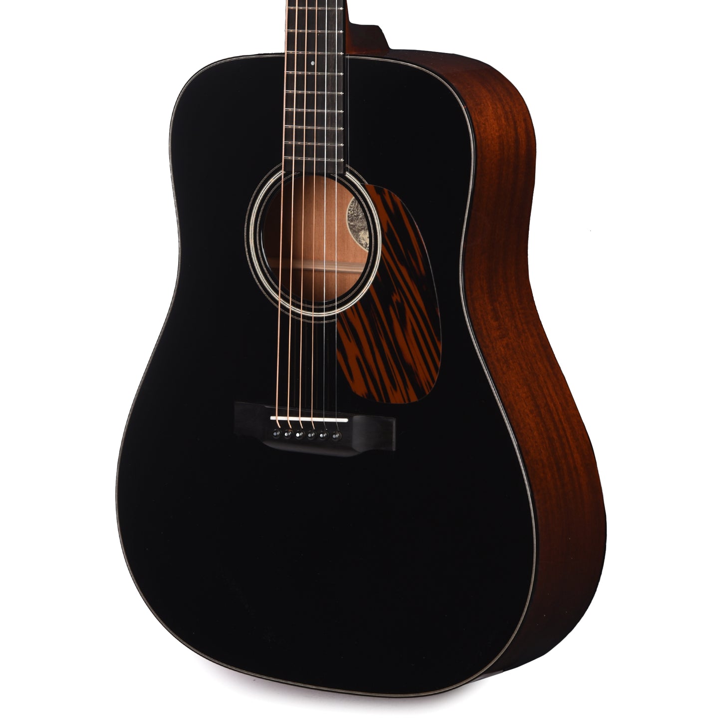 Collings D1 Sitka/Mahogany Jet Black Top w/Tigerstripe Pickguard Acoustic Guitars / Dreadnought