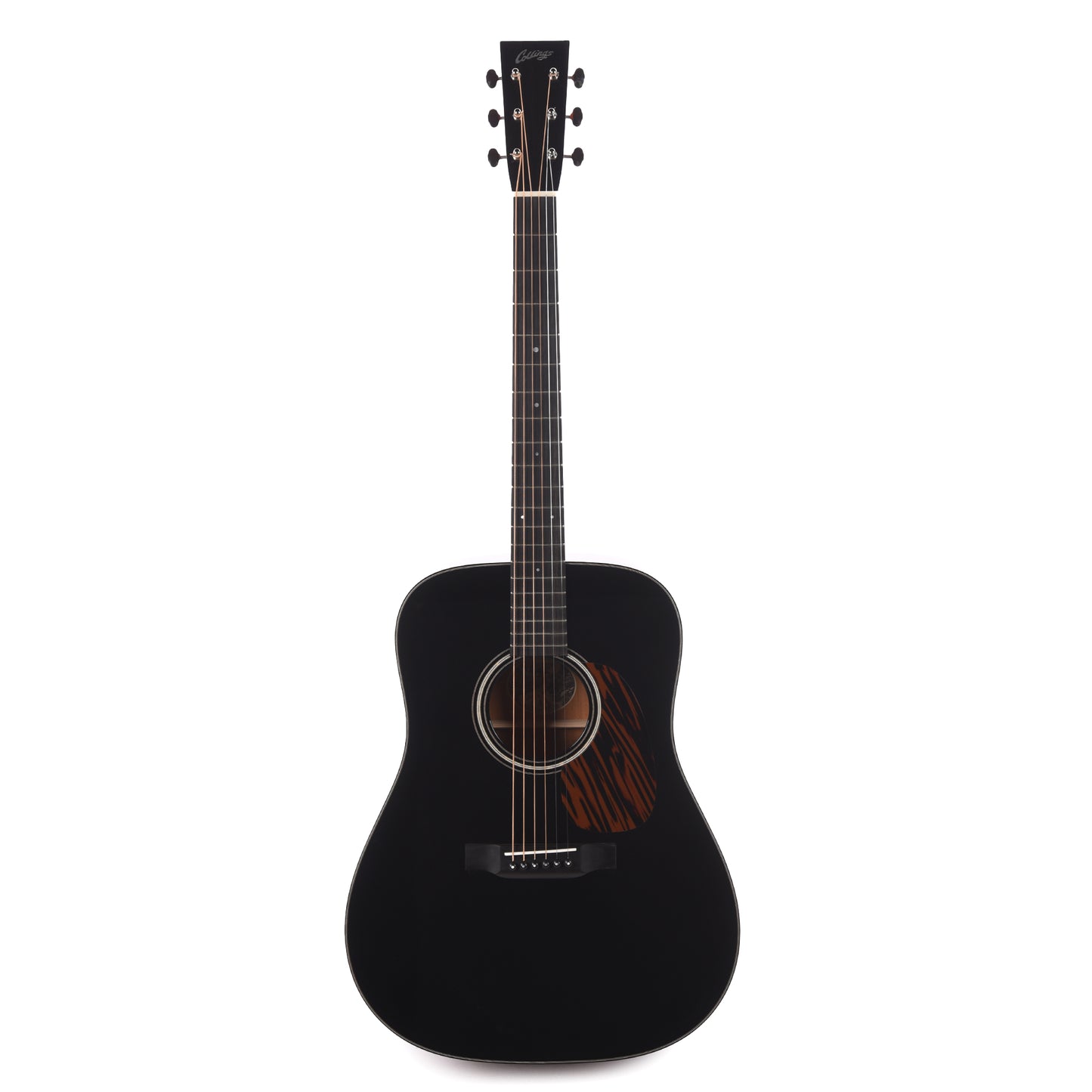Collings D1 Sitka/Mahogany Jet Black Top w/Tigerstripe Pickguard Acoustic Guitars / Dreadnought