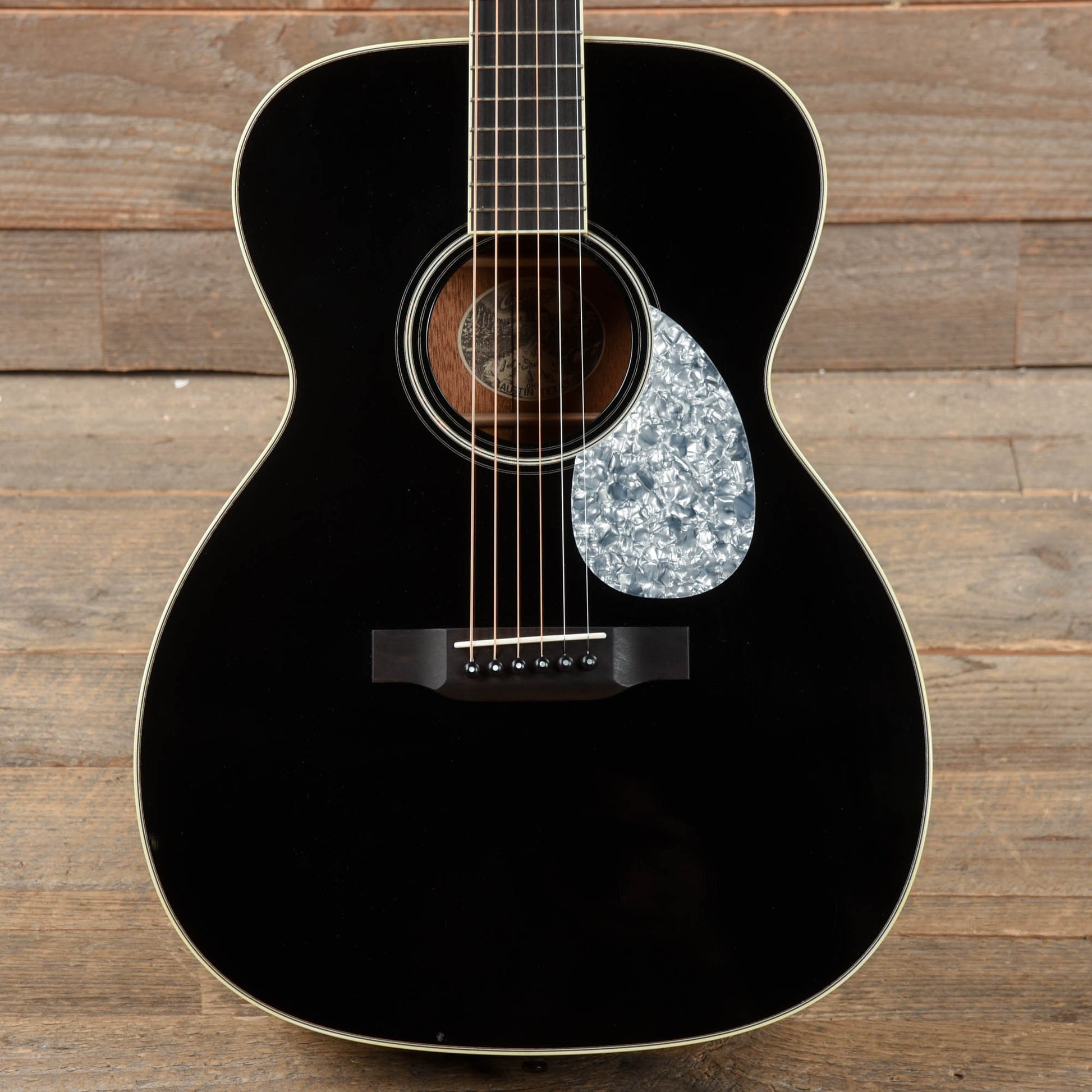 Collings OM1 Jet Black Top Doghair Back/Sides w/Pearloid Pickguard Acoustic Guitars / OM and Auditorium