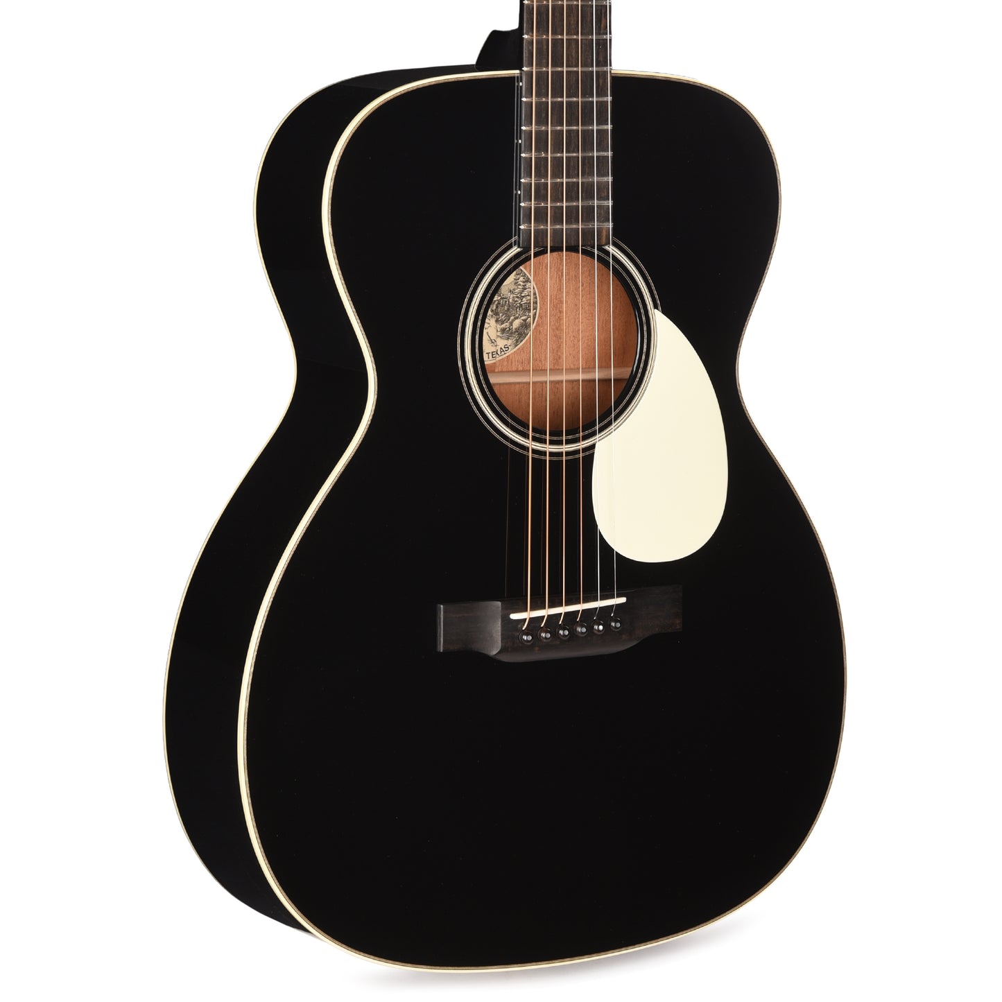 Collings OM1 Torrefied Sitka/Mahogany Jet Black w/Ivoroid Binding & Pickguard Acoustic Guitars / OM and Auditorium