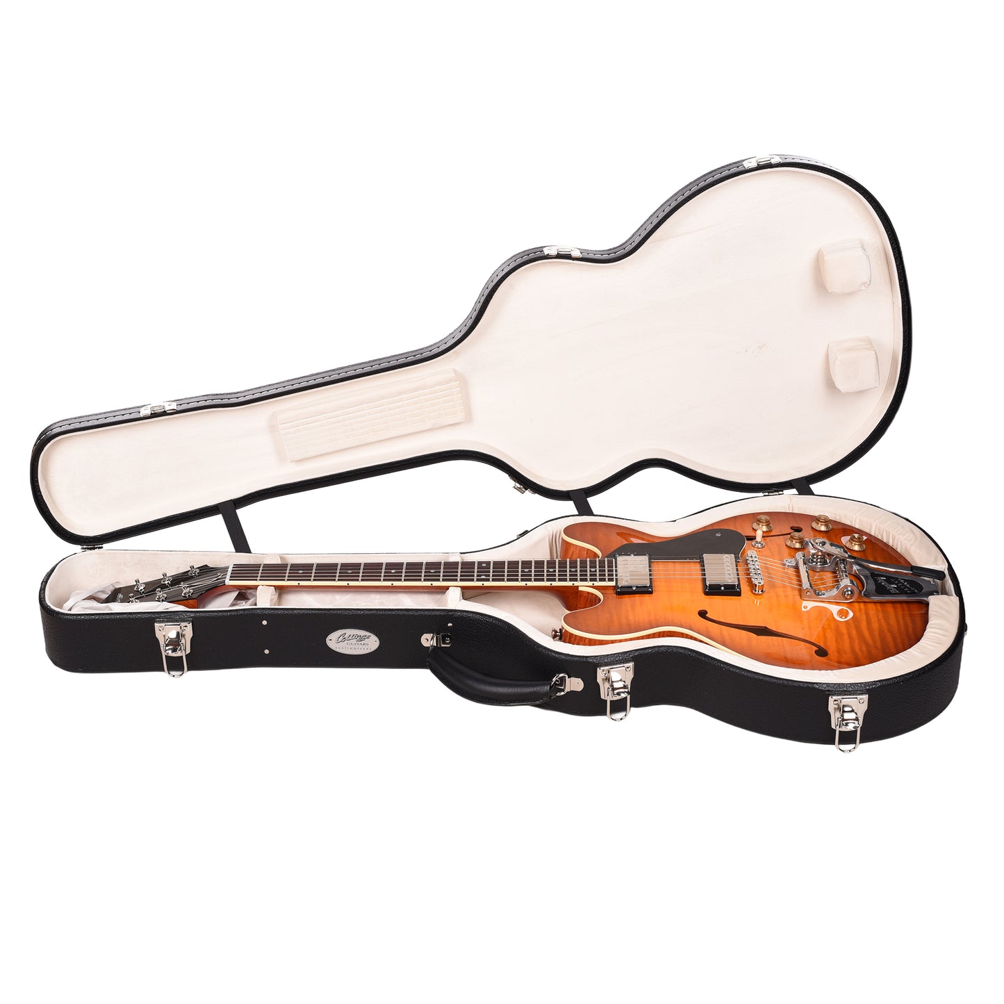 Collings I-35 LC Iced Tea Sunburst w/Bigsby & Lollar Low Wind Humbuckers Electric Guitars