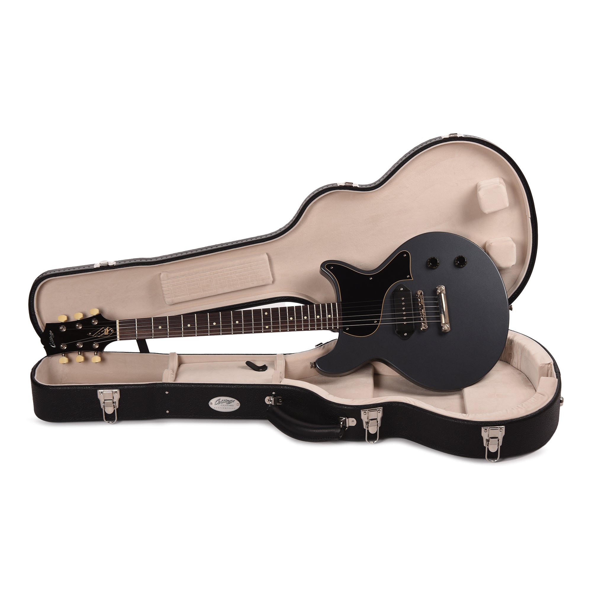 Collings 290 DC S Aged Charcoal Frost w/Lollar PIckups Electric Guitars / Solid Body