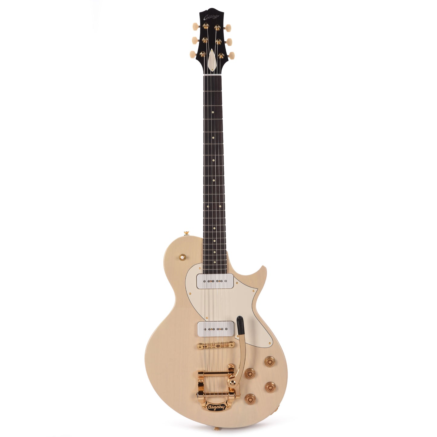 Collings 360 LT Ash Warm White w/Maple Neck, Gold Hardware, & Bigsby Electric Guitars / Solid Body