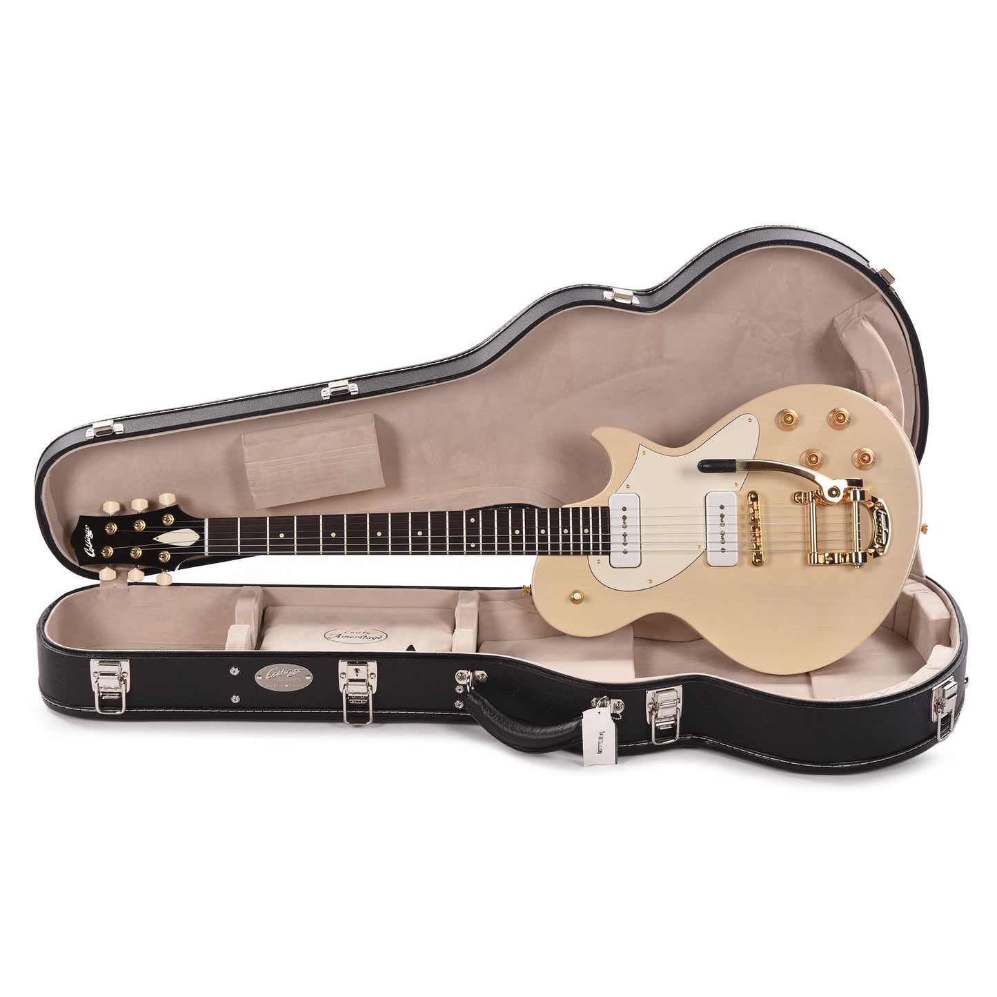 Collings 360 LT Ash Warm White w/Maple Neck, Gold Hardware, & Bigsby Electric Guitars / Solid Body