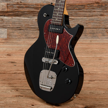 Collings 360 LT Jet Black w/Flame Maple Neck & Tortoise Pickguard Electric Guitars / Solid Body
