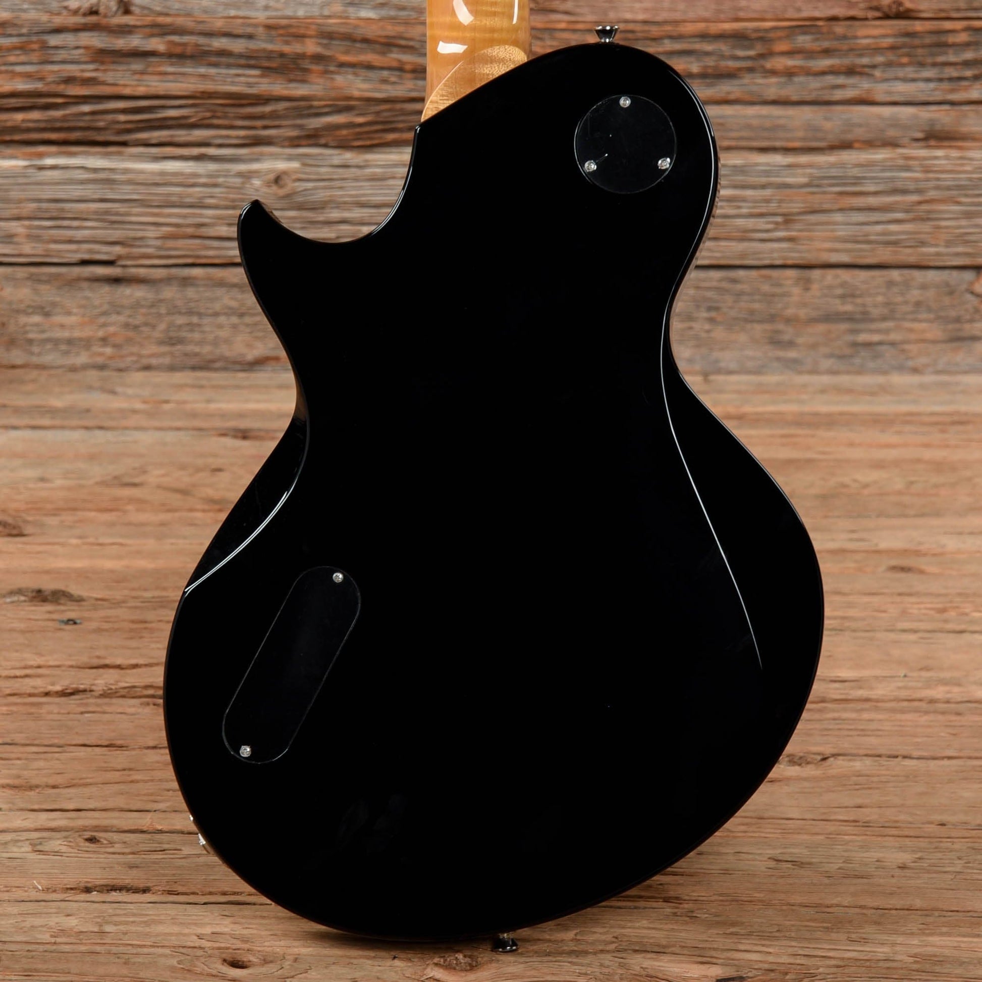 Collings 360 LT Jet Black w/Flame Maple Neck & Tortoise Pickguard Electric Guitars / Solid Body