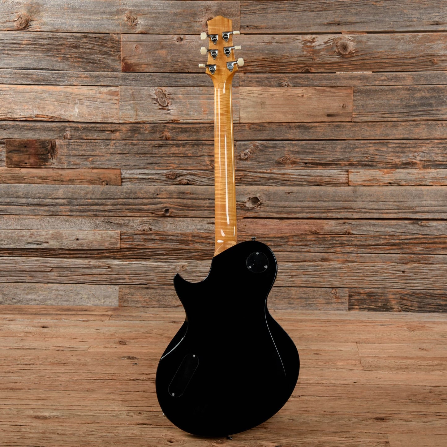Collings 360 LT Jet Black w/Flame Maple Neck & Tortoise Pickguard Electric Guitars / Solid Body