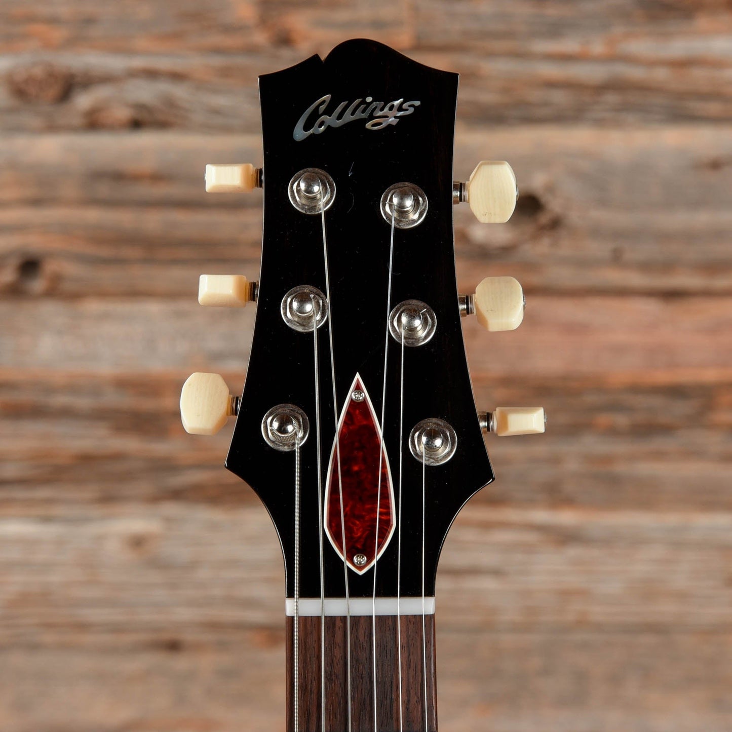 Collings 360 LT Jet Black w/Flame Maple Neck & Tortoise Pickguard Electric Guitars / Solid Body