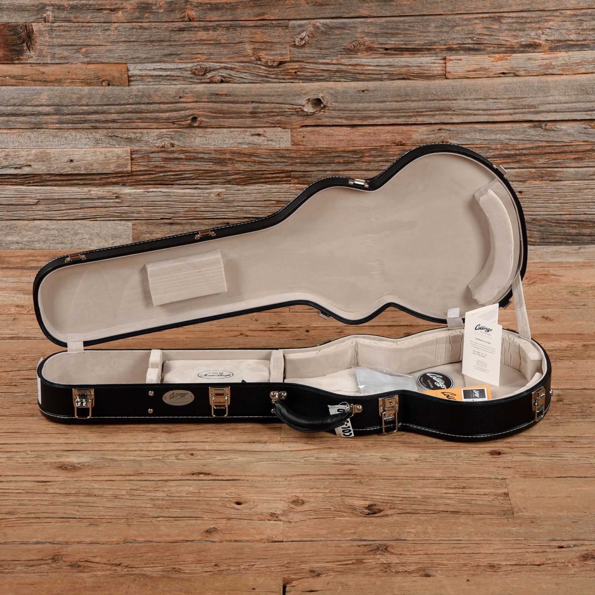 Collings 360 LT Jet Black w/Flame Maple Neck & Tortoise Pickguard Electric Guitars / Solid Body