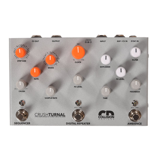 Collision Devices CRUSHTURNAL Delay/Sample Reducer/Reverb/Clock Sequencer Pedal Effects and Pedals / Delay