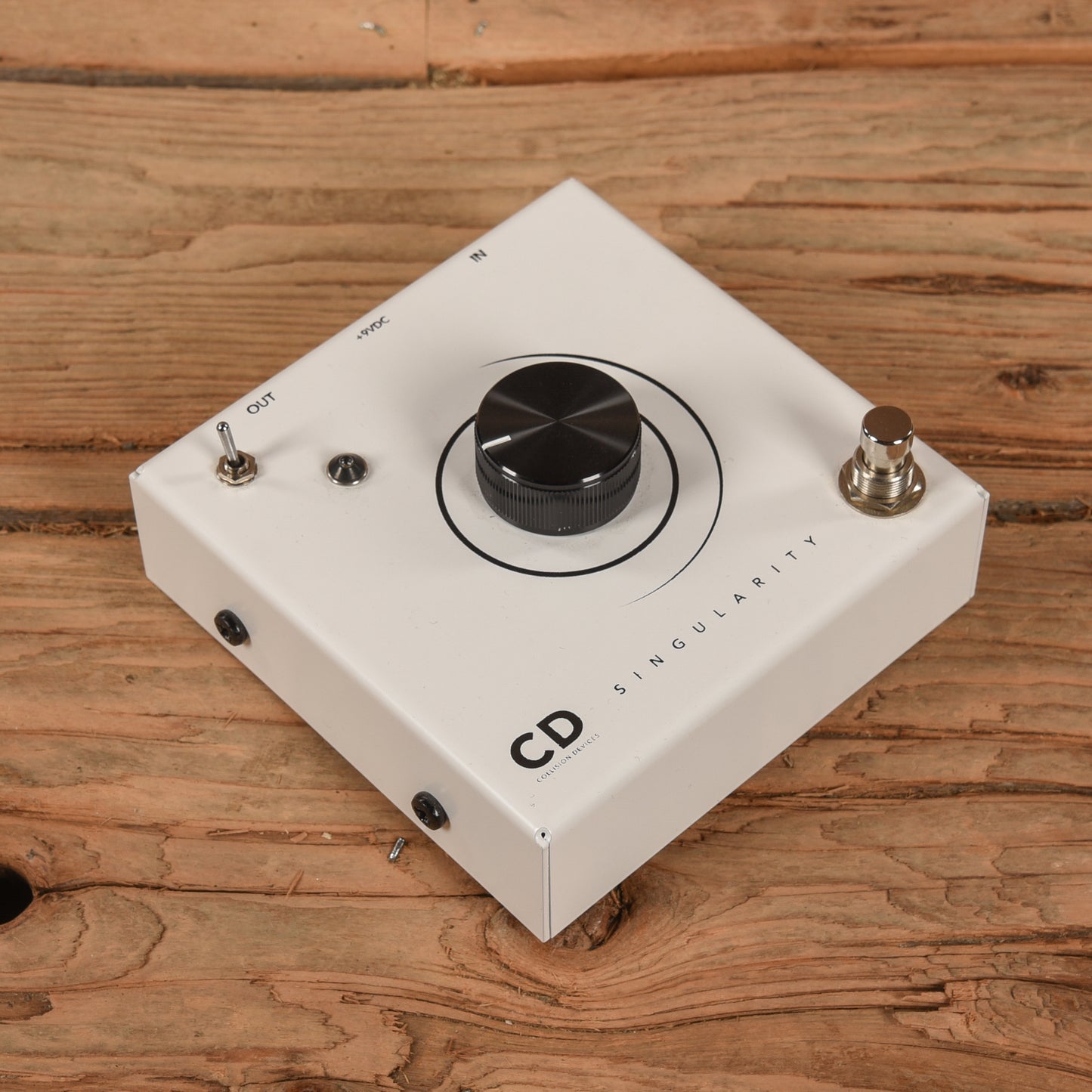 Collision Devices Singularity One Knob Fuzz Pedal White Effects and Pedals / Fuzz