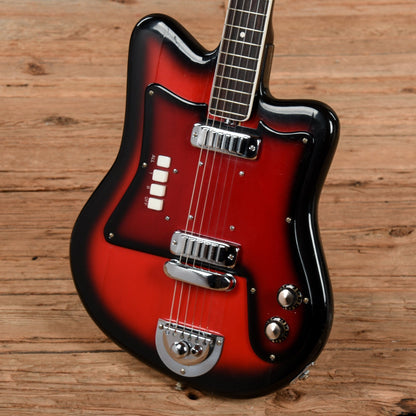 Continental 2 Pickup Electric Red Burst 1960s Electric Guitars / Solid Body