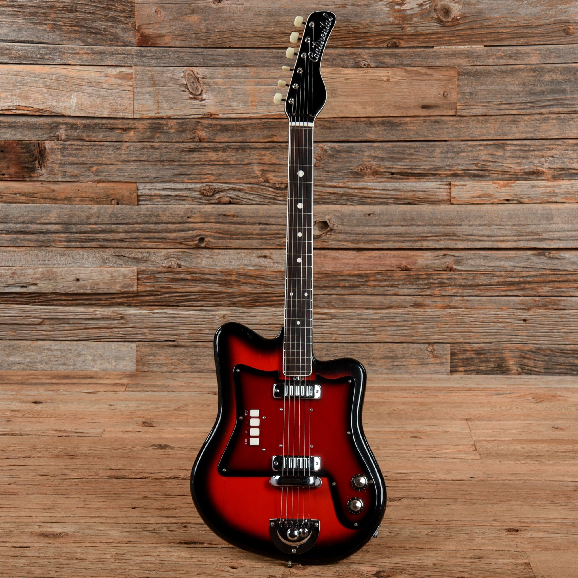 Continental 2 Pickup Electric Red Burst 1960s Electric Guitars / Solid Body